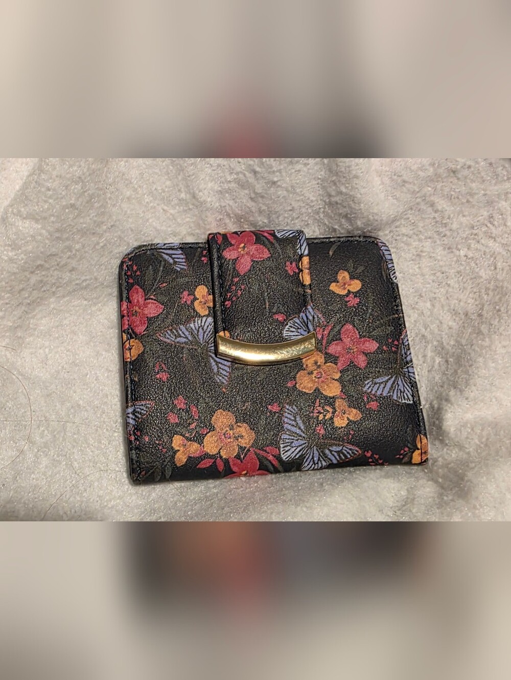 NWOT Floral/Butterfly Wallet